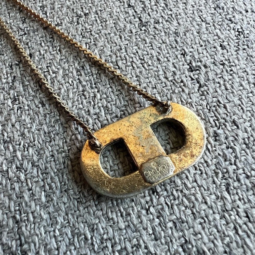 Christian Dior Vintage CD pendant necklace - Picture 4 of 9